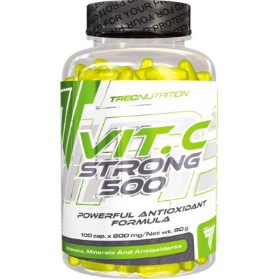 Trec Nutrition Vitamin C Strong 500 (Витамин С), 100 капсул