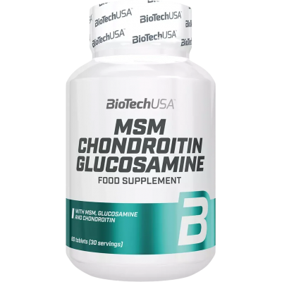 МСМ Хондроитин Глюкозамин MSM Chondroitin Glucosamine BioTechUSA, 60 таб.