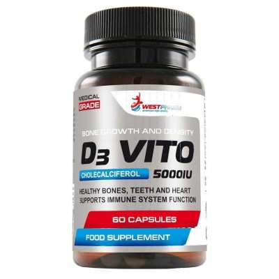 WestPharm D3 Vito 5000 IU, 60капс