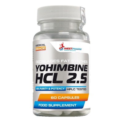 WestPharm Yohimbine HCL 60капс/2,5мг