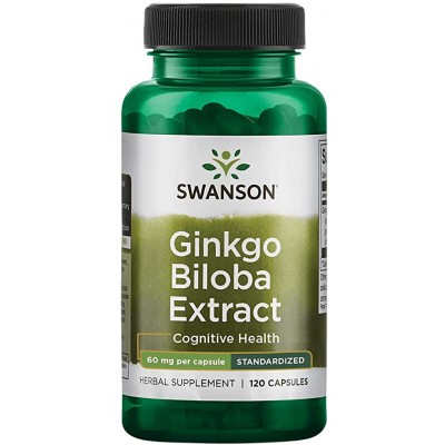 Swanson GINKGO BILOBA EXTRACT STD 60MG 120CP