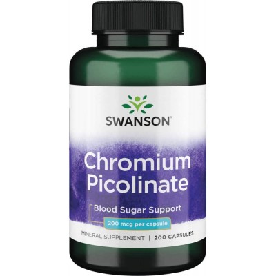 Swanson CHROMIUM PICOLINATE 200 MCG 100 CAPS
