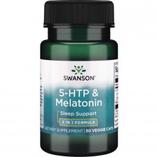 Swanson ULTRA 5-HTP & MELATONIN 30 VEG CAPS