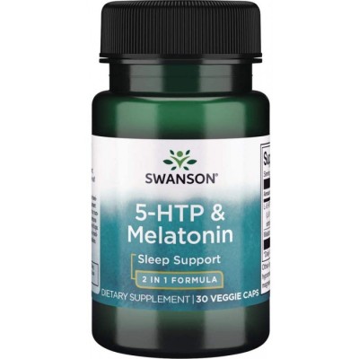 Swanson ULTRA 5-HTP & MELATONIN 30 VEG CAPS