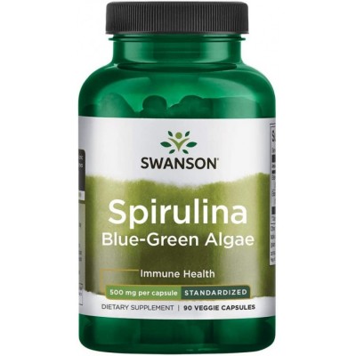 Swanson ULT STD SPIRULINA 500MG 90 VEG CAPS
