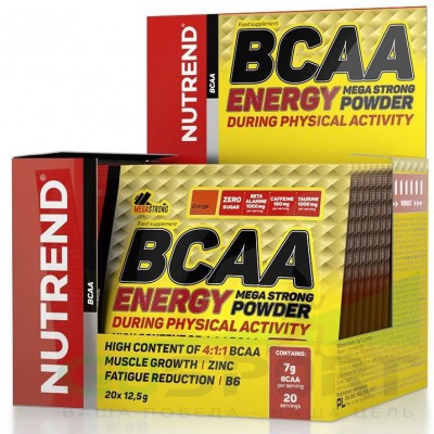 Nutrend BCAA Energy Mega Strong Powder (12,5 г) апельсин NT81762