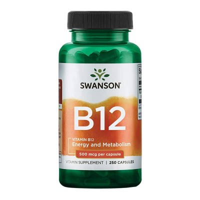 Swanson VITAMIN B-12 500 MCG 100 CAPS