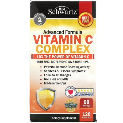 BioSchwartz Vitamin C Complex + Zinc (Витамин С + Цинк), 120 капс