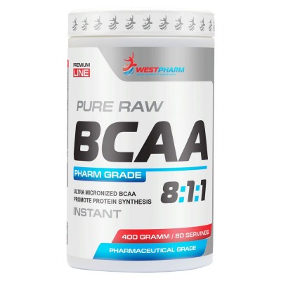 WestPharm BCAA 8:1:1, 400 гр, 80 порц