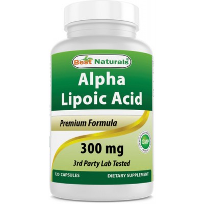 Best Naturals Alpha Lipolic Acid (Альфа-липоевая кислота), 300 мг, 120 капс