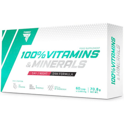 Trec Nutrition 100% Vitamins and Minerals (Комплекс мультивитамин), 60 капс.