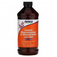 Now Foods Liquid Glucosamine & Chondroitin with MSM (Цитрус) 473 мл