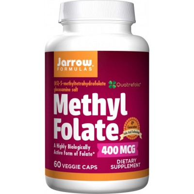 Jarrow Methyl Folate (Метил фолат), 400 мг, 60 капс.