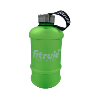 Бутыль FitRule прорезиненный крышка щелчок 2.2L (Зеленый)