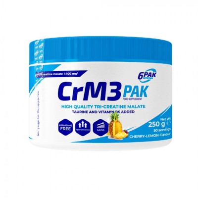 6PAK CrM3 (Три-креатин малат), Ананас, 250 гр
