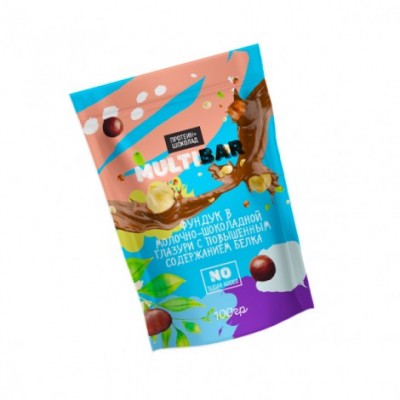 Драже фундук в молочно - шоколадной  глазури с протеином 100 ГР