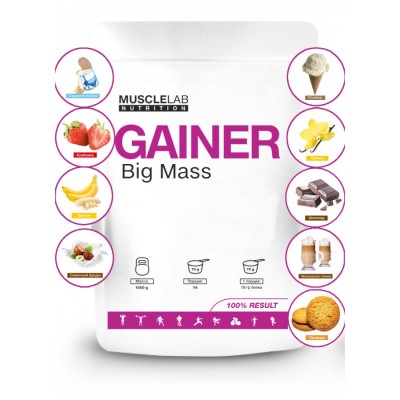 MuscleLab «Big Mass Gainer» 70/30 (Печенье) 1000 гр.