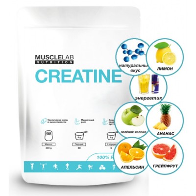 MuscleLab Creatine Monohydrate (Лимон) 300 гр.