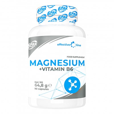6PAK Essense Magnesium +B6 (Магний + Б6), 90 таб