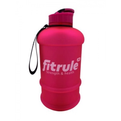 Бутыль FitRule прорезиненный крышка щелчок 1.3L (Розовый)