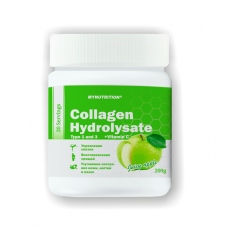 MyNutrition Collagen Hydrolysate + Vitamin C (Гидролизат коллагена + витамин С), Яблоко, 200 гр.