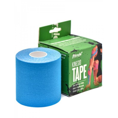 Кинезио тейп Fitrule Tape 7,5 cм х 5 м (Синий)