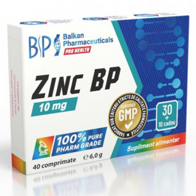 Цинк Balkan Pharmaceuticals Zinc-BP, 40 табл.