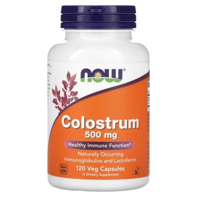 Now Foods Colostrum (молозиво), 500 мг,120 капс
