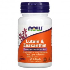 Now Foods Lutein Zexanthin (лютеин с зеаксантином), 60 капсул