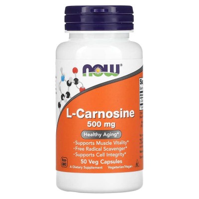Л-Карнозин Now Foods L-Carnosine, 50 капс. 