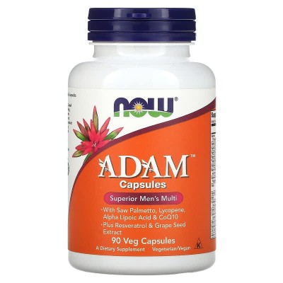 Мультикомплекс Адам для мужчин Now Foods ADAM, 90 вег. капс.