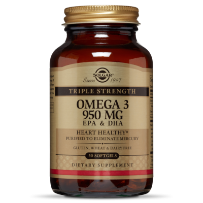 Solgar, Omega 3 'Омега-3', 950 мг, 50 капсул