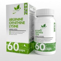 NaturalSupp Arginine-Ornitine-Lisine (Аргинин, орнитин, лизин), 60 капс.