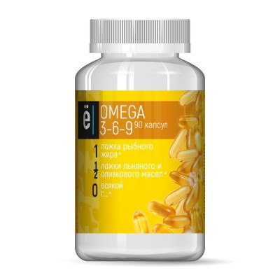 Рыбный жир 'Omega 3-6-9' Ёбатон , 90 капсул