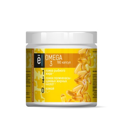 Смесь жирных кислот 'Omega 3' Ёбатон, 180 капсул