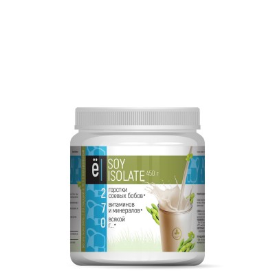 Веган коктейль 'SOY ISOLATE' ТМ Ёбатон, без вкуса, 450гр