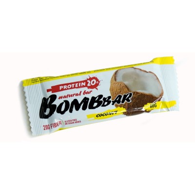 Батончик протеиновый 'BOMBBAR', кокос, 60 г