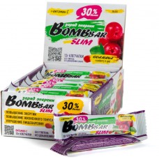 Батончик протеиновый Bombbar 'Slim', гуарана, клюква и ягоды годжи, 30 шт x 35 г Батончик протеиновый Bombbar 'Slim', гуарана, клюква и ягоды годжи, 30 шт x 35 г
