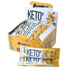 Батончик Кето Bombbar 40гр (коробка 12 шт.), Со вкусом миндальной нуги и ванилью