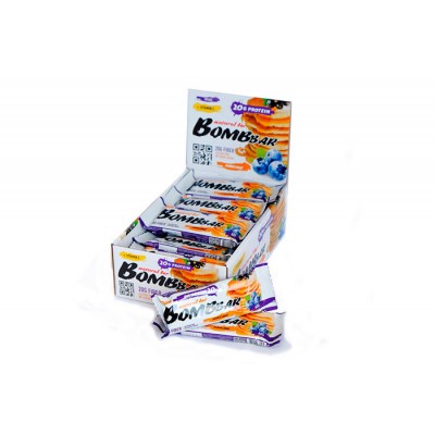 Батончик протеиновый 'Bombbar', смородиново-черничный панкейк, 20 шт х 60 г