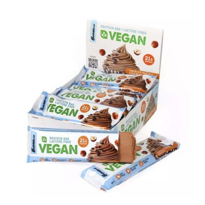 Батончик Vegan Bombbar 60 грамм (12 шт.), шоколадный маффин с фундуком