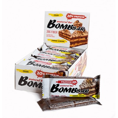Батончик Bombbar 20*60 г - датский бисквит