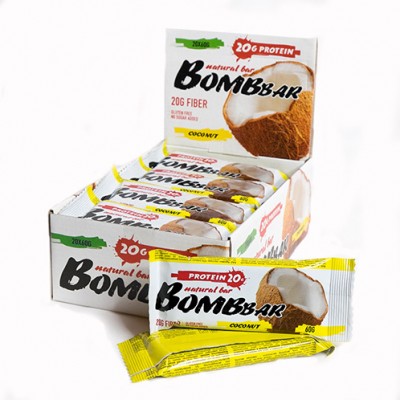 Батончик Bombbar 20*60 г - кокос