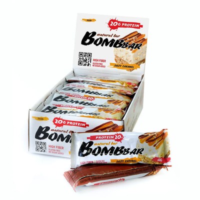 Батончик Bombbar 20*60 г - соленая карамель
