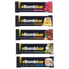 Протеиновый батончик BombBar в шоколаде Ассорти 5 шт Протеиновый батончик BombBar в шоколаде Ассорти 5 шт