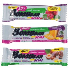 Протеиновый батончик BombBar Slim Ассорти 6 шт по 35 г Протеиновый батончик BombBar Slim Ассорти 6 шт по 35 г