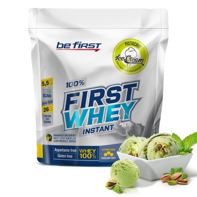 Сывороточный протеин Be First First Whey Instant 420 гр, фисташковое мороженое