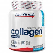 Препарат для кожи, связок и суставов гидролизованный коллаген Be First Collagen + vitamin C powder 200 гр, без вкуса