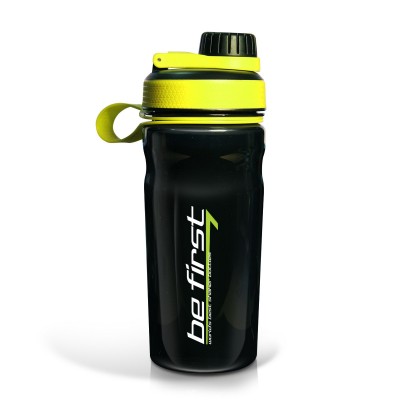 Шейкер Be First 600 мл черно-желтый, с шариком (TS 602-GRE)