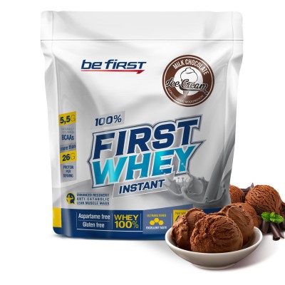 Сывороточный протеин Be First First Whey Instant 420 гр, шоколадное мороженое